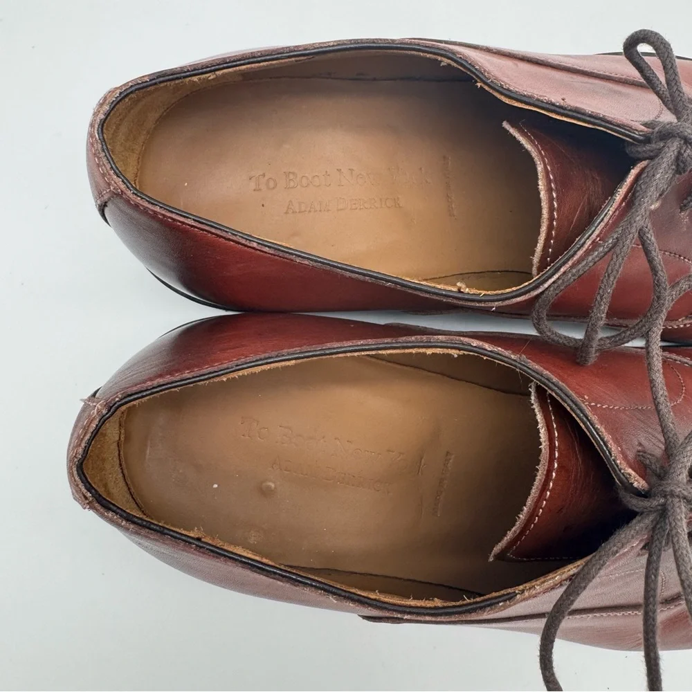 To Boot New York Dover Brown Leather Lace Up Cap Toe Oxford Size 8 M